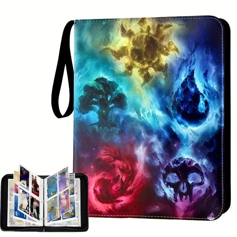 Large Capacity 4-Pocket Trading Card Binder – Holds Up to 400 Cards