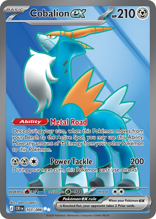 #103-COBALION EX / Ultra Rare