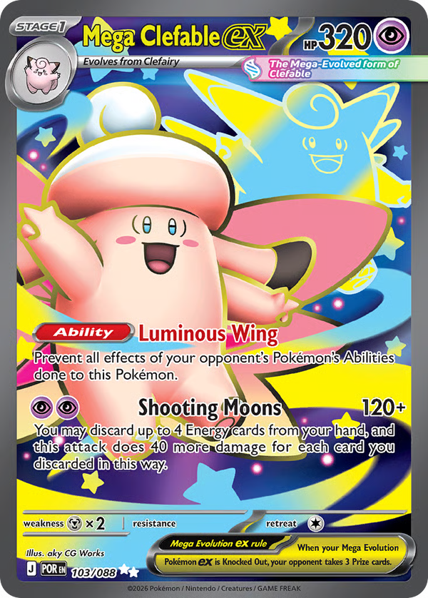 #103-MEGA CLEFABLE EX / Ultra Rare