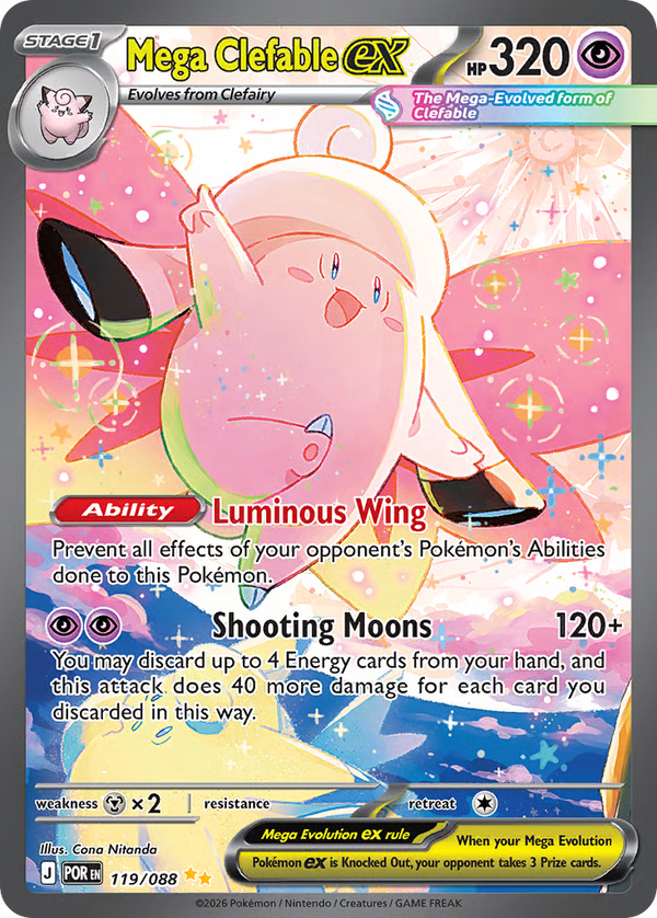 #119-MEGA CLEFABLE EX / Special Illustration Rare