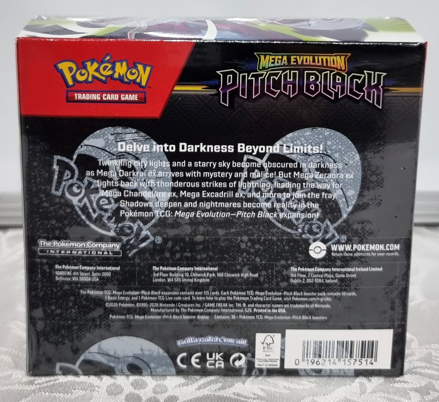 Mega Evolution ME5– Pitch Black Booster Box