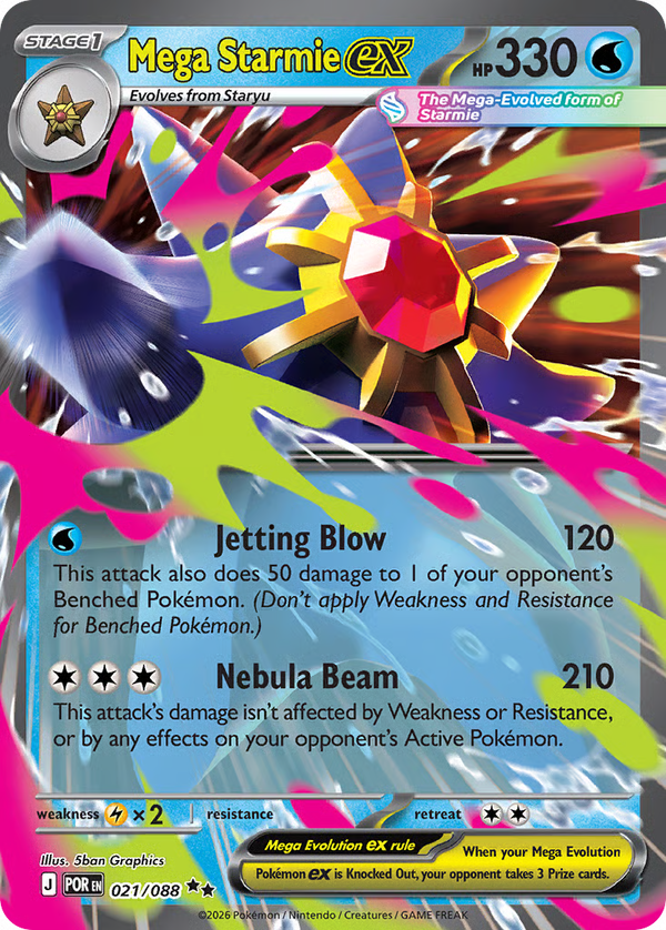 #21-MEGA STARMIE EX / Holo