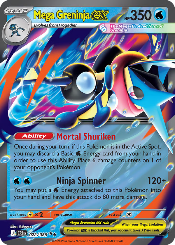 #22-MEGA GRENINJA EX / Holo
