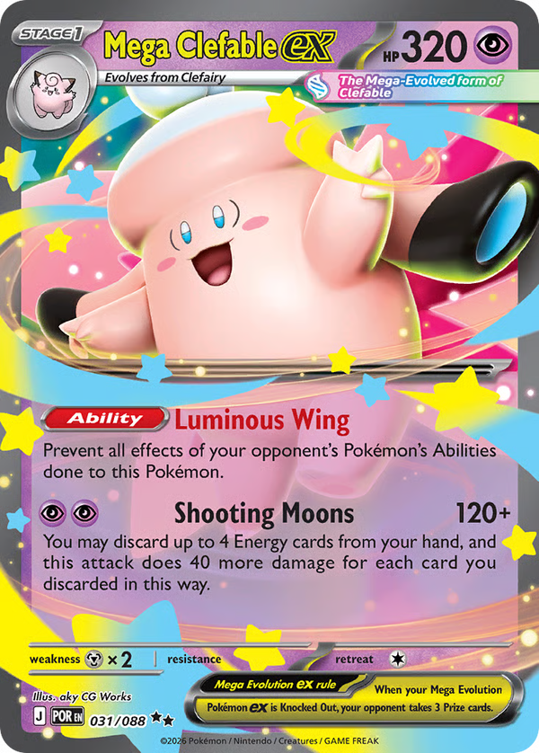 #31-MEGA CLEFABLE EX / Holo