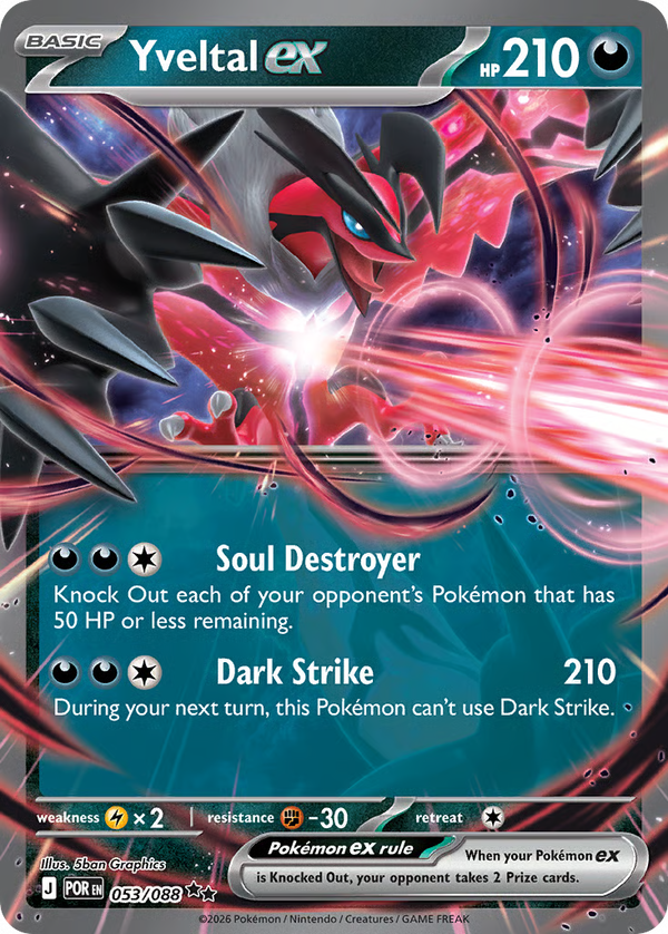 #53-YVELTAL EX / Holo